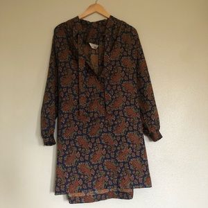 Vintage Sears Paisley Dress Size No Size